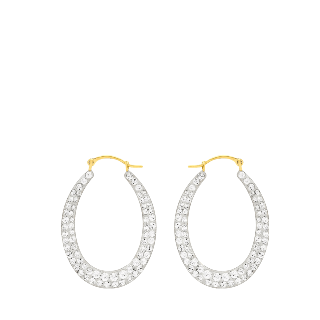 375 Gold Ohrringe mit Kristall