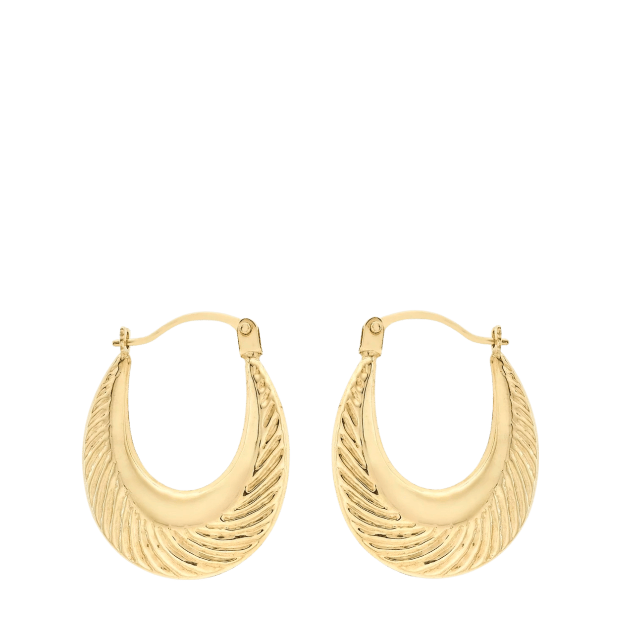 9 karaatoorbellen swirl ovaal voor dames