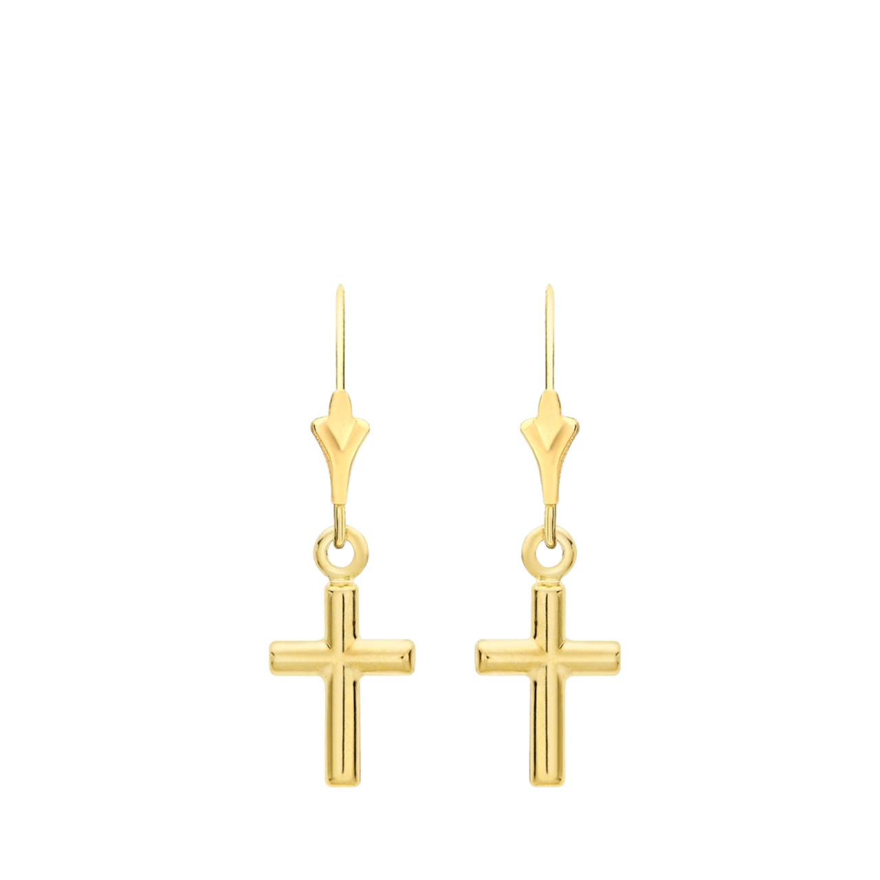 9-karätige Ohrringe Kreuz