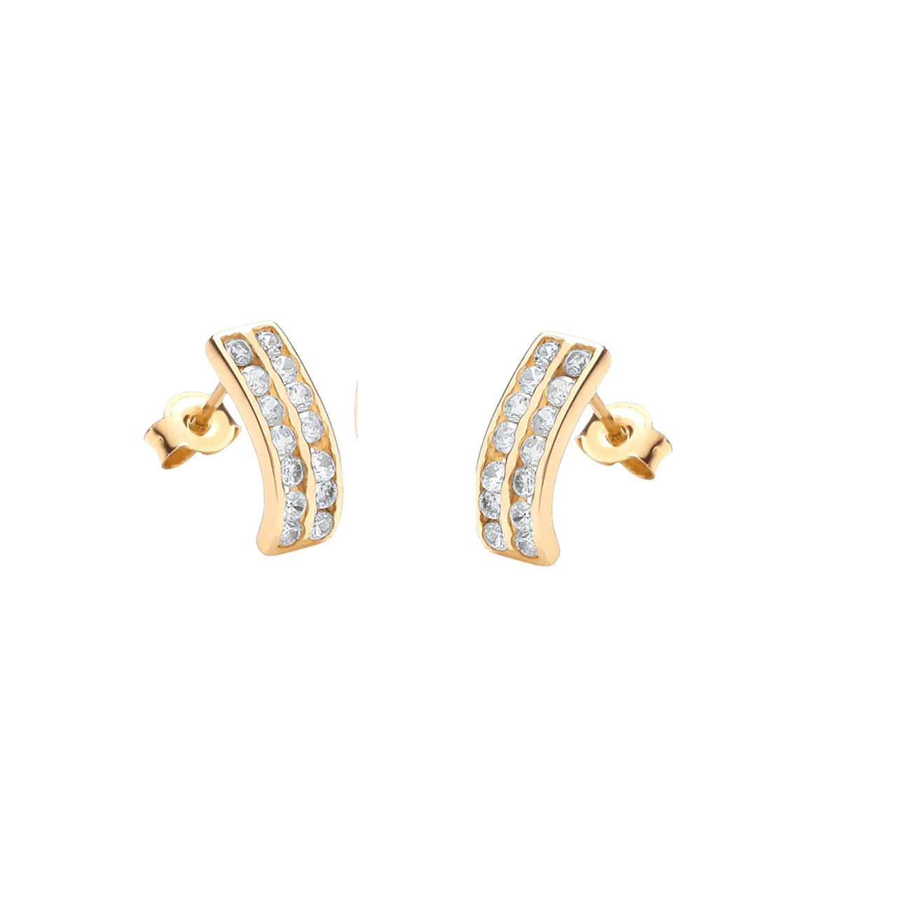 375 Gold Ohrringe mit Zirkonia