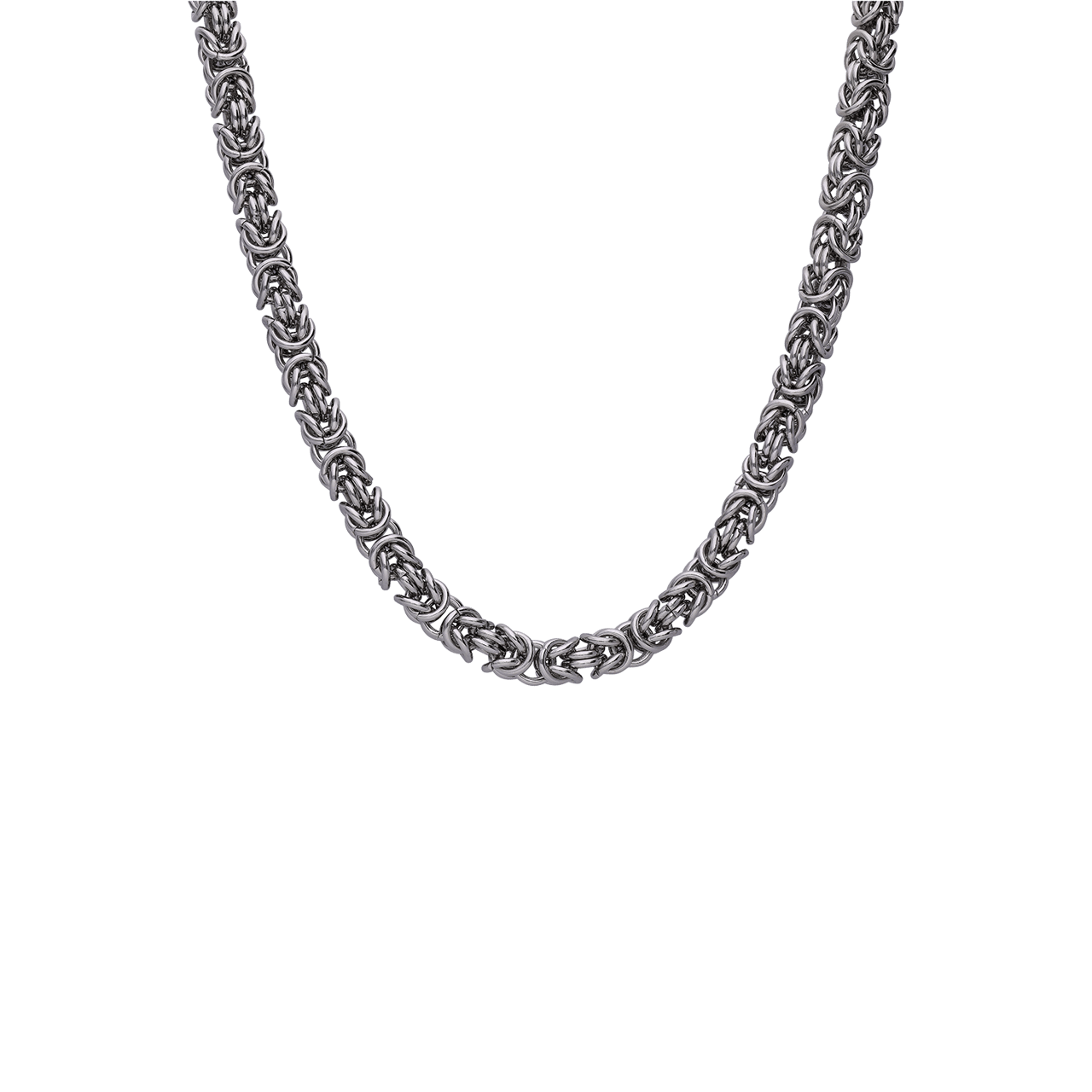 Gerecycled stalen ketting koningsschakel voor heren