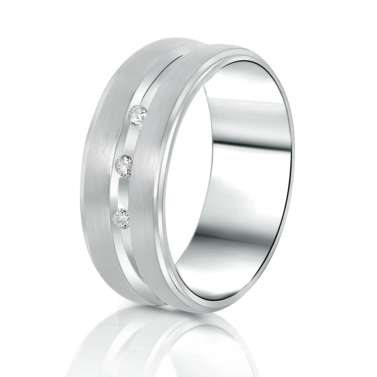 Zilveren liefdesring San Jose dames zirkonia