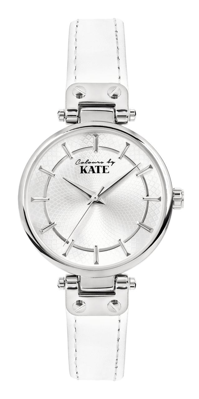 Colours by Kate horloge met een witte PU band
