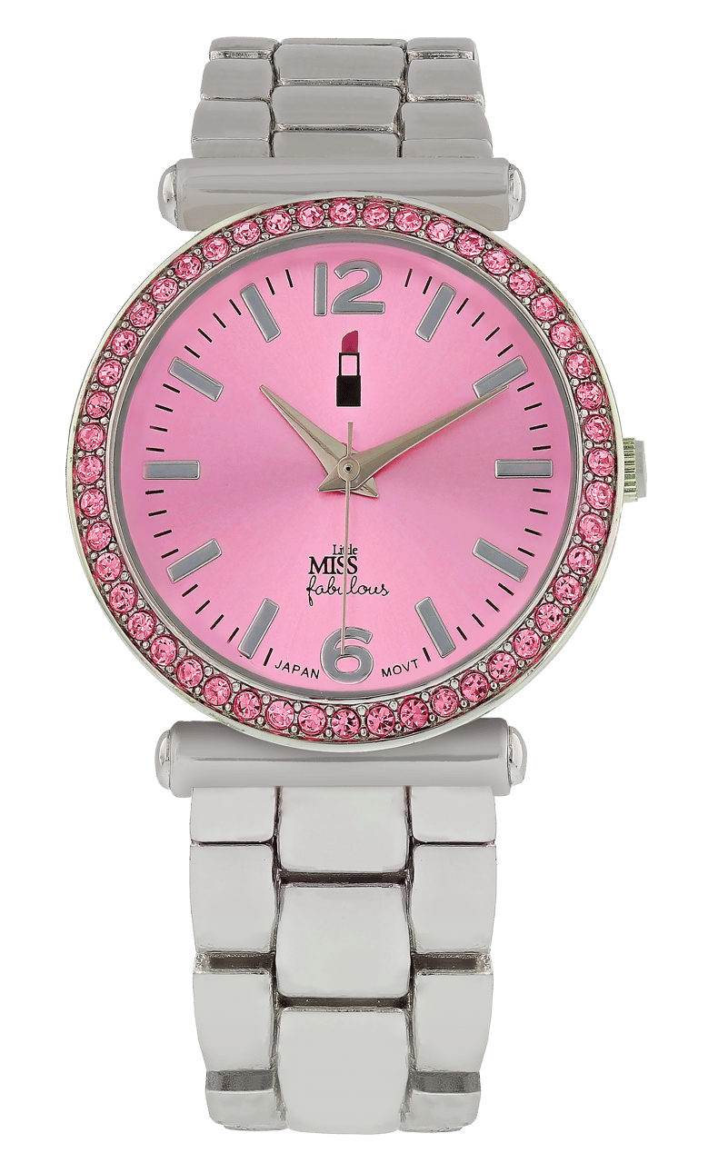 Little Miss Fabulous Armbanduhr mit einem Edelstahlarmband
