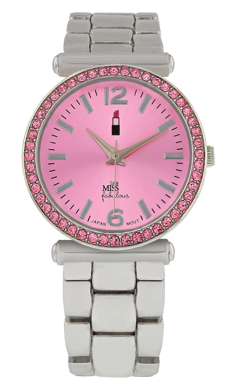 Little Miss Fabulous horloge met een stainless steel band