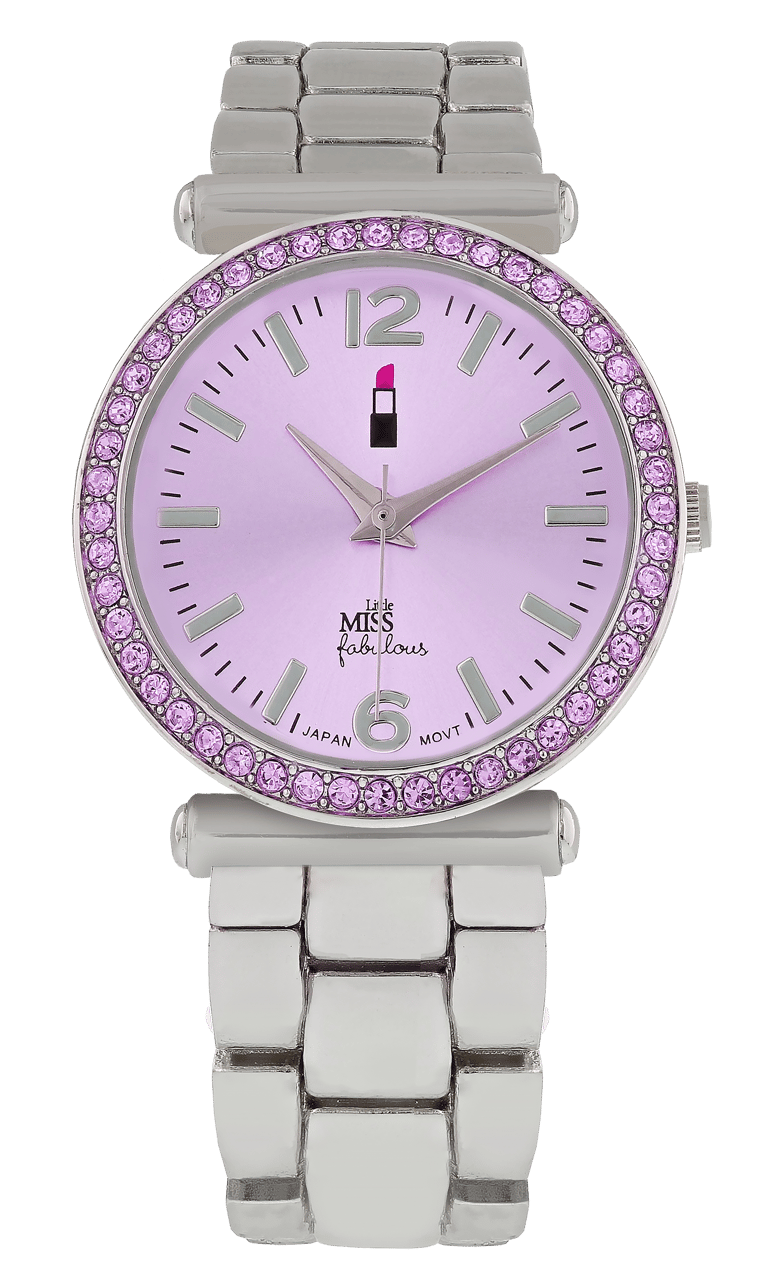 Little Miss Fabulous Armbanduhr mit einem Edelstahlarmband