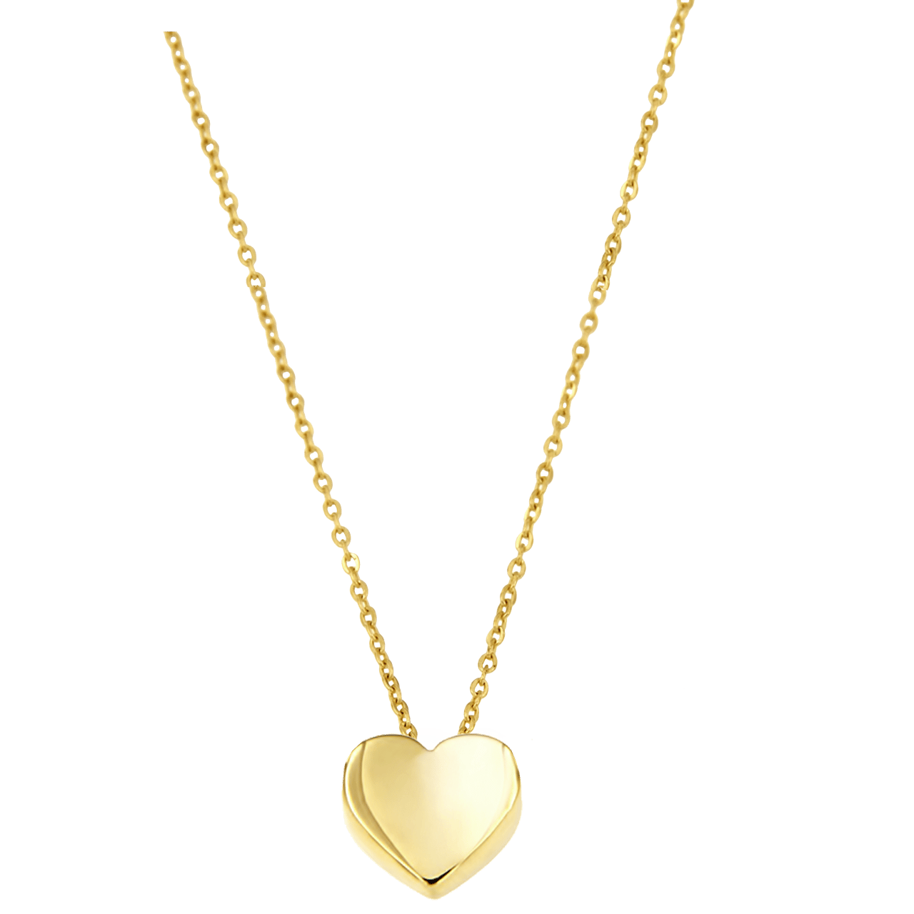 Halskette, 585 Gelbgold, mit Herzanhänger