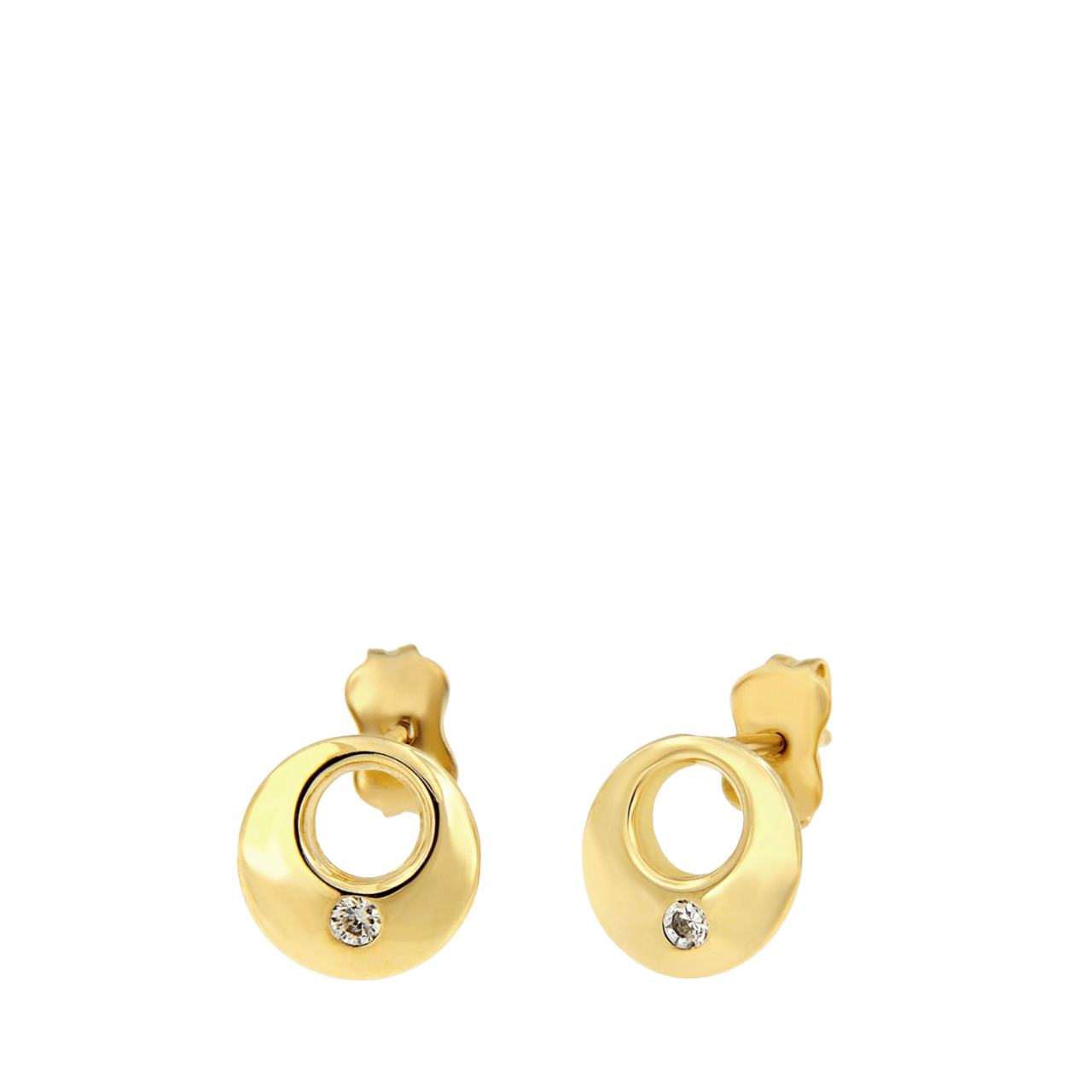 585 Gelbgold Ohrringe mit Zirkonia