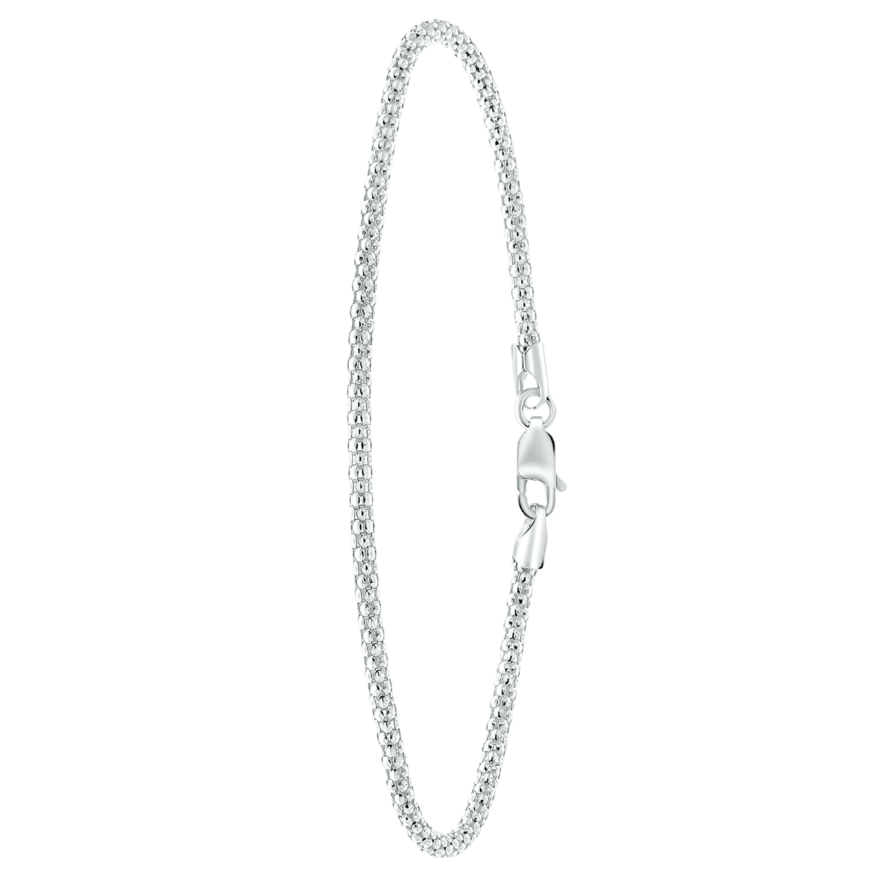 Silberarmband Popcorn 2 mm