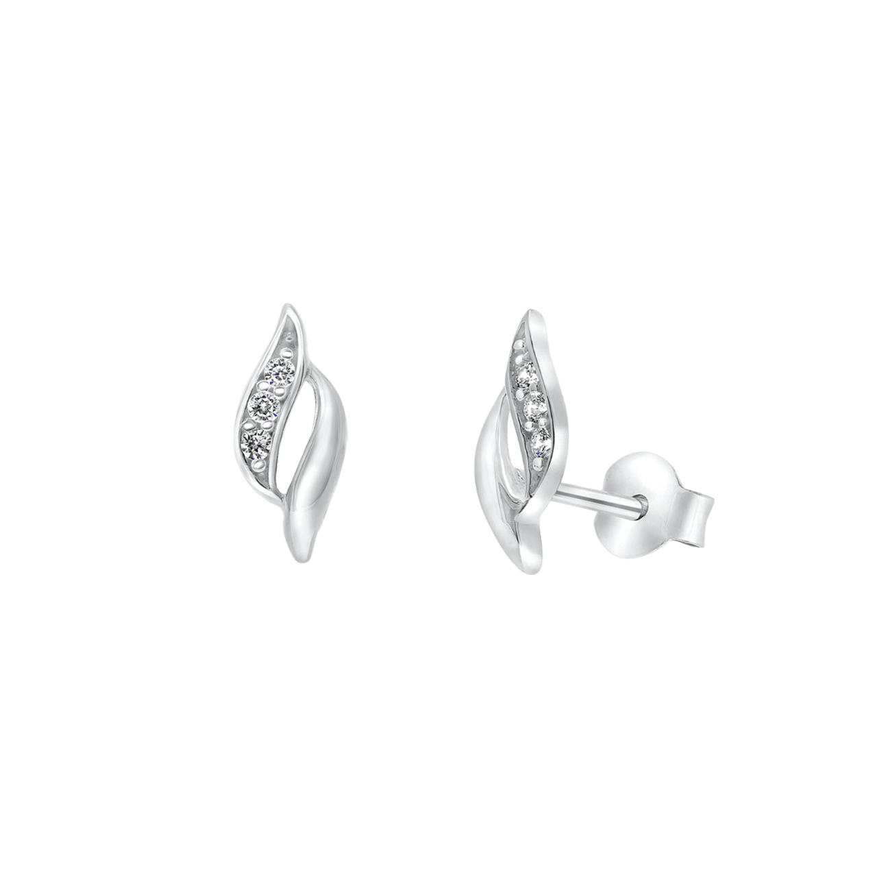 Ohrringe, 925 Silber, mit Zirkonia