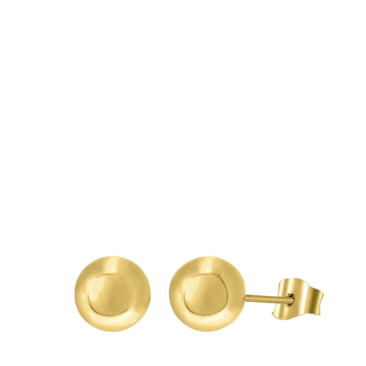 Goldplated oorknoppen voor dames