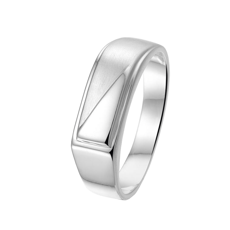 Zilveren heren ring