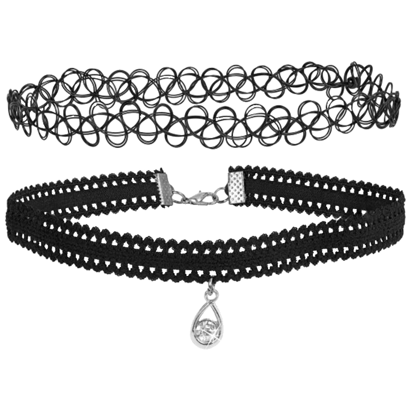 Montini byoux choker set zwart