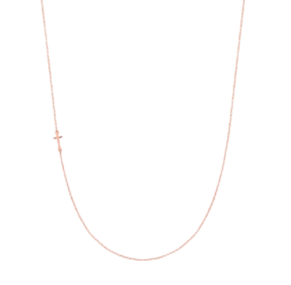 Super Stylish zilveren ketting rose kruis