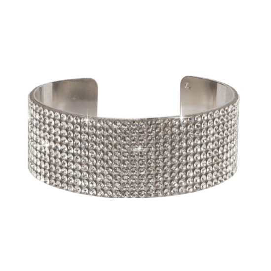 Byoux armband bling met witte steentjes