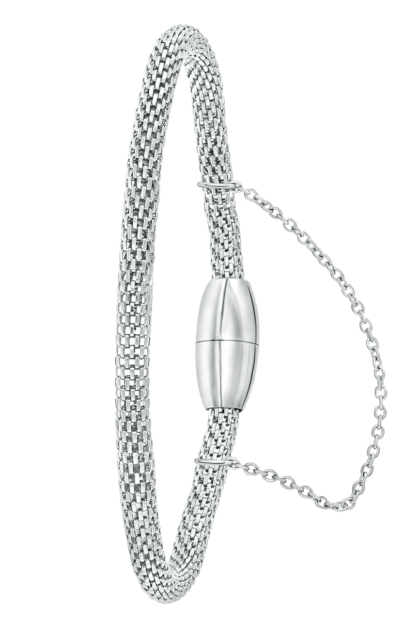 Gerecycleerd stainless steel armband mesh