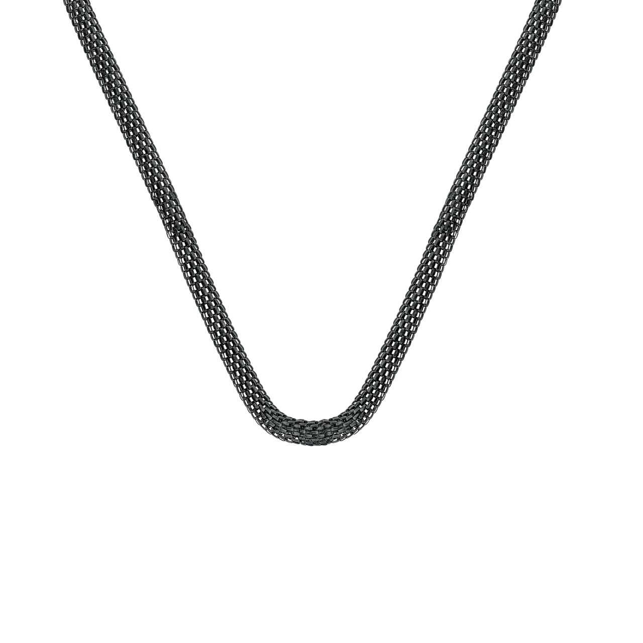 Gerecycled stainless steel ketting mesh blackplated