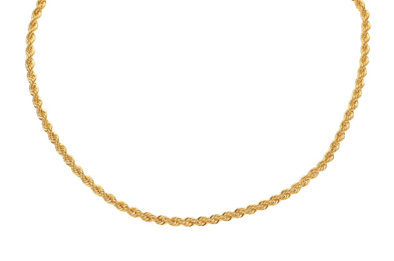 Halskette, 585 Gelbgold, Kordelglieder