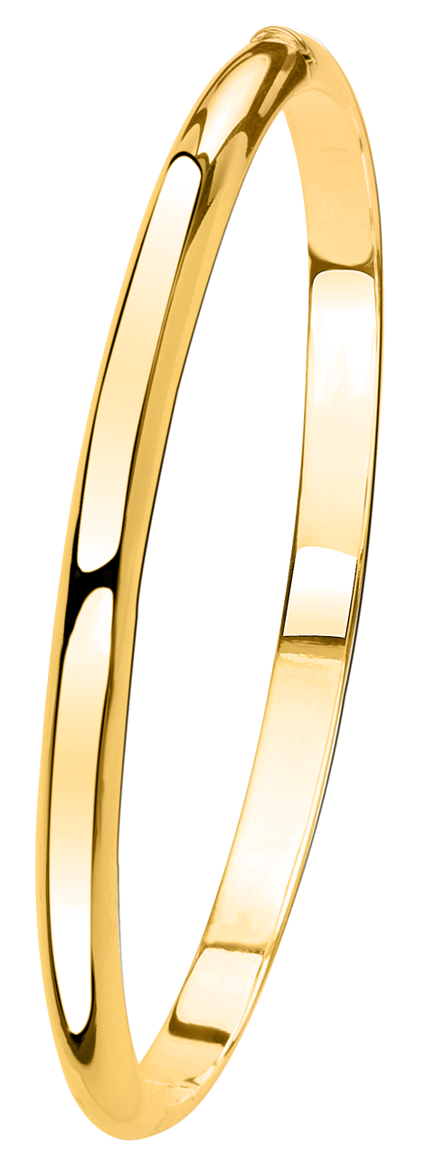 Zilveren armband bangle goldplated