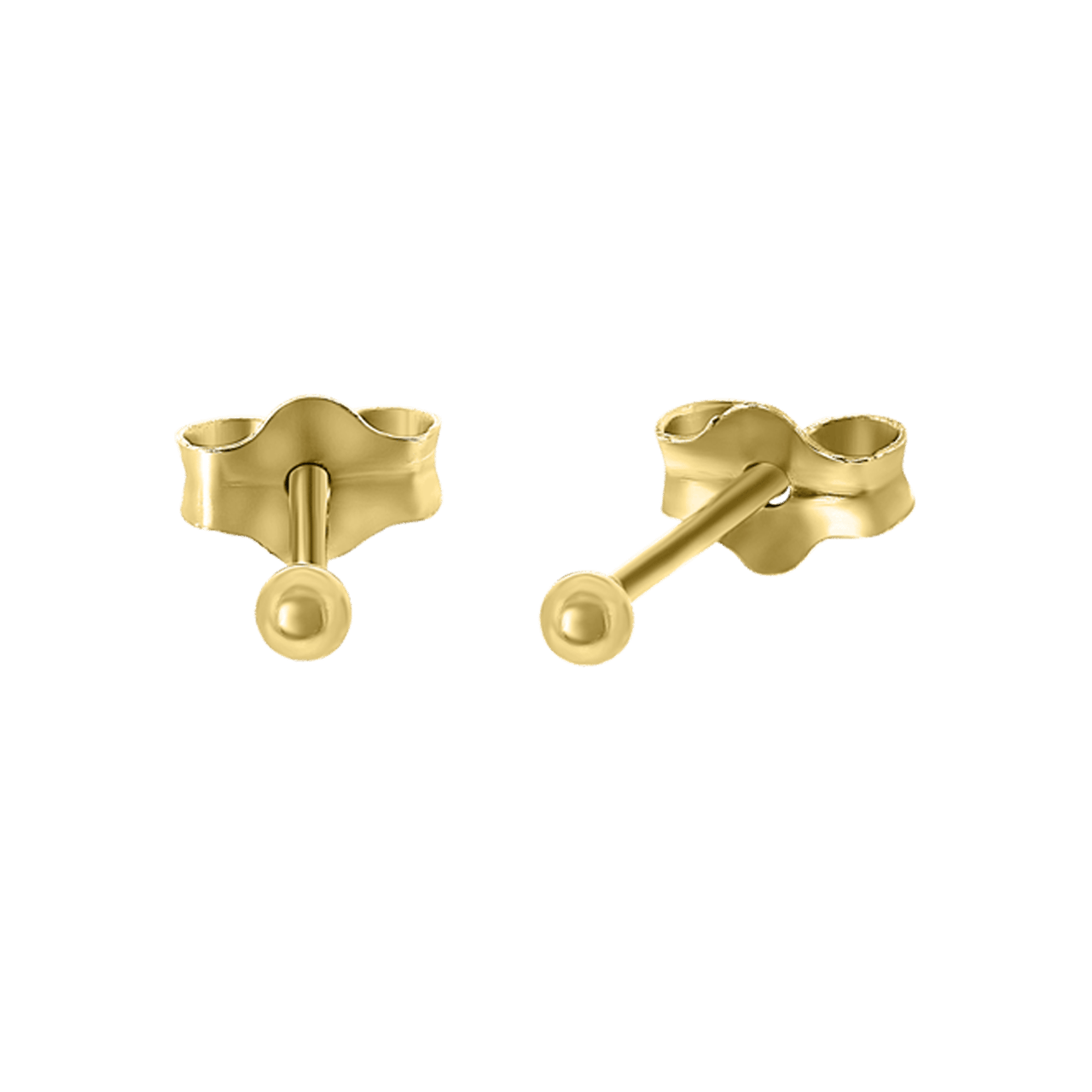 Zilveren goldplated oorknoppen voor dames
