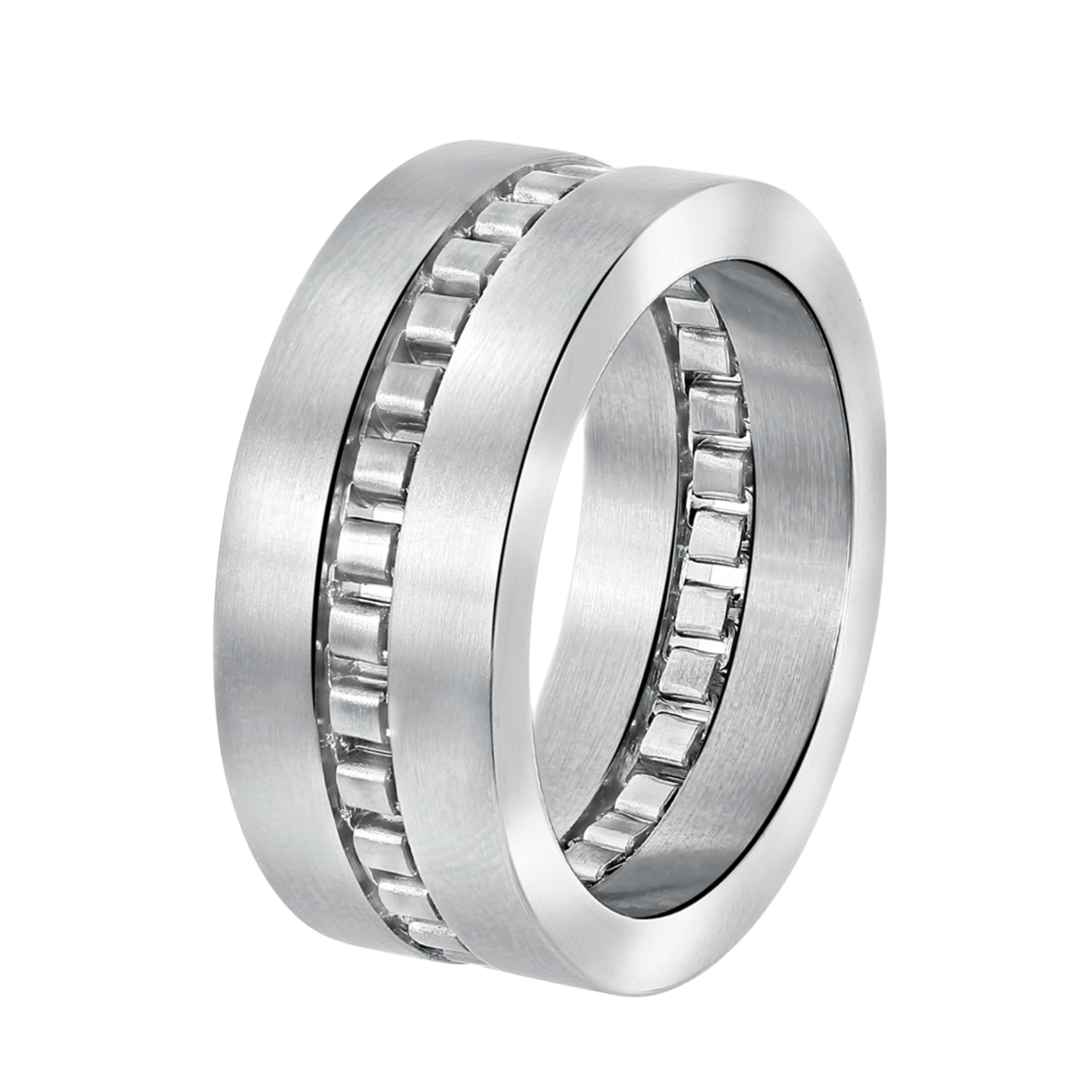 Gerecycleerd stainless steel ring mat