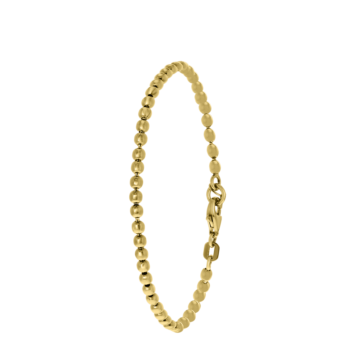 Zilveren goldplated rekarmband voor dames