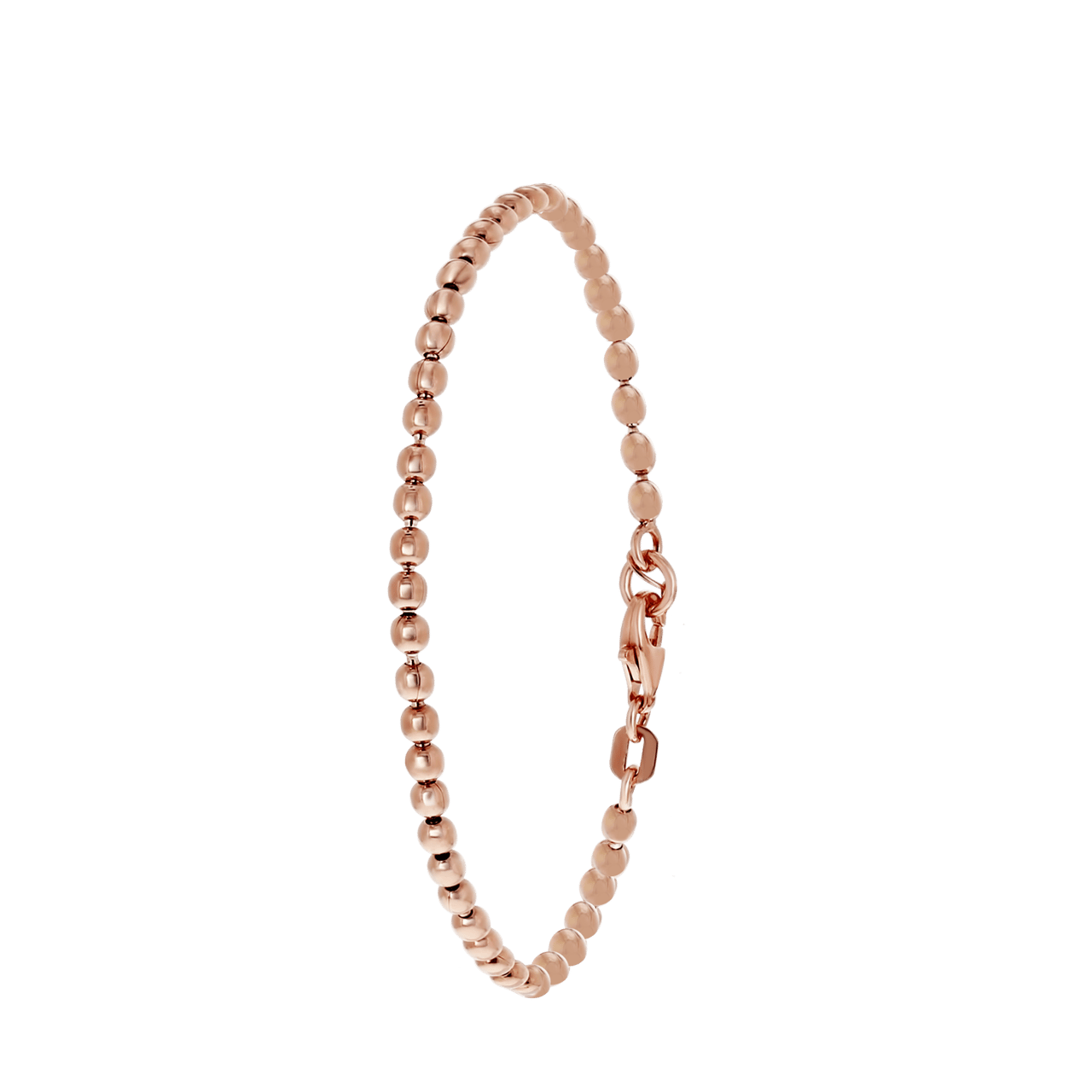 Silberarmband Kugel rotvergoldet