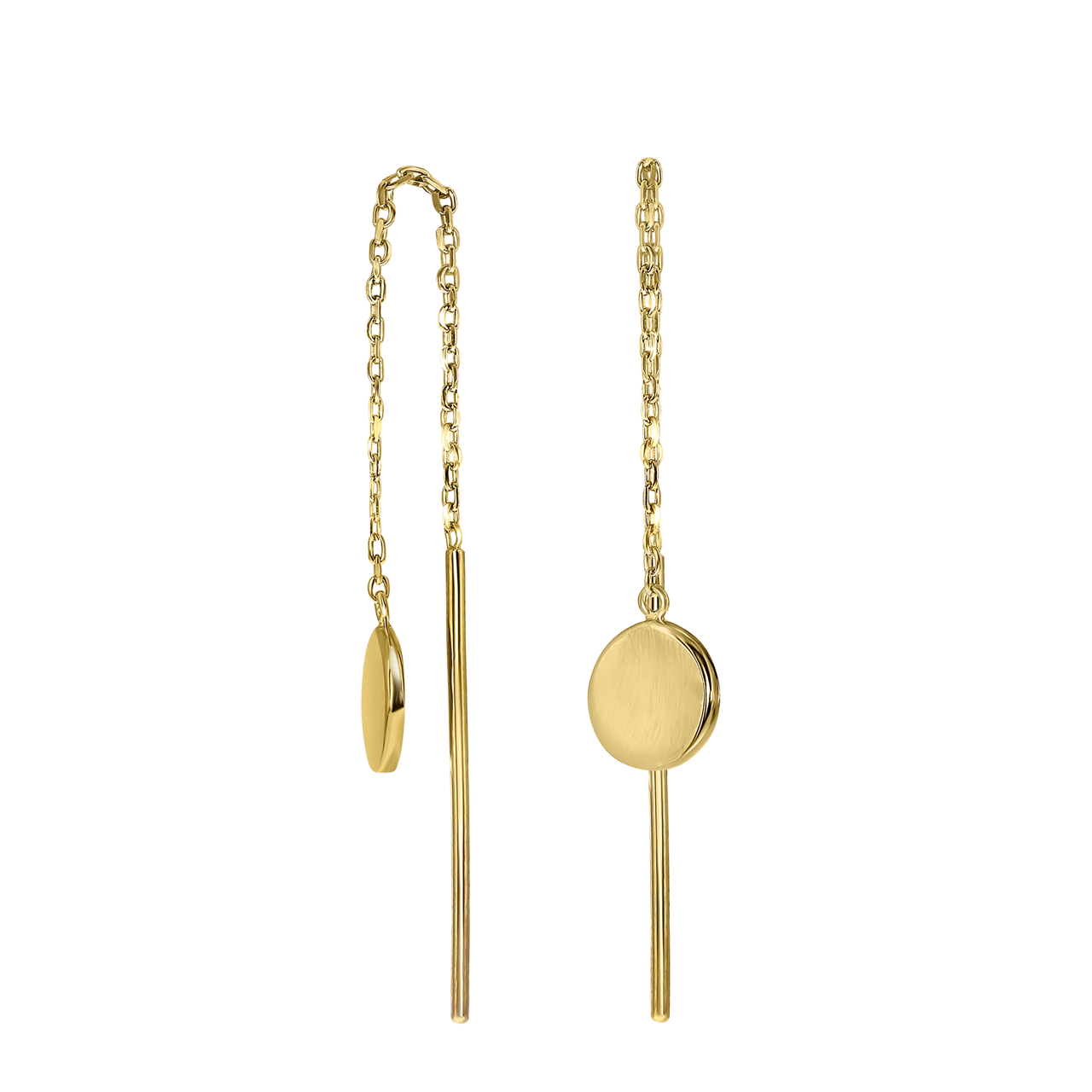 Zilveren goldplated oorknoppen voor dames