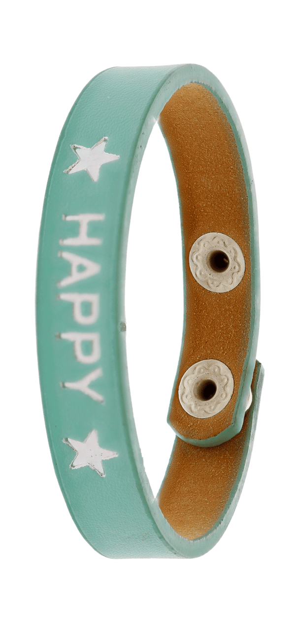 Bijoux zilverkleurige wikkelarmband mintgroen voor dames