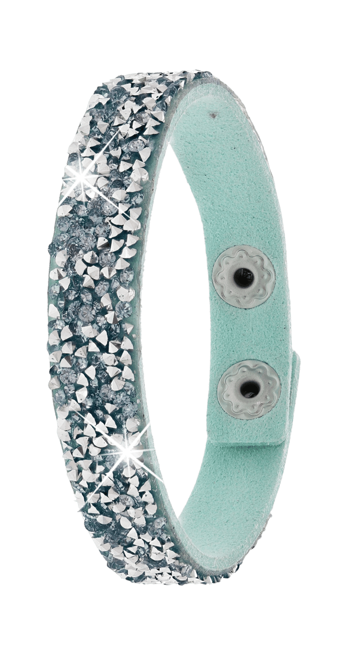 Montini byoux armband mintgroen met steentjes