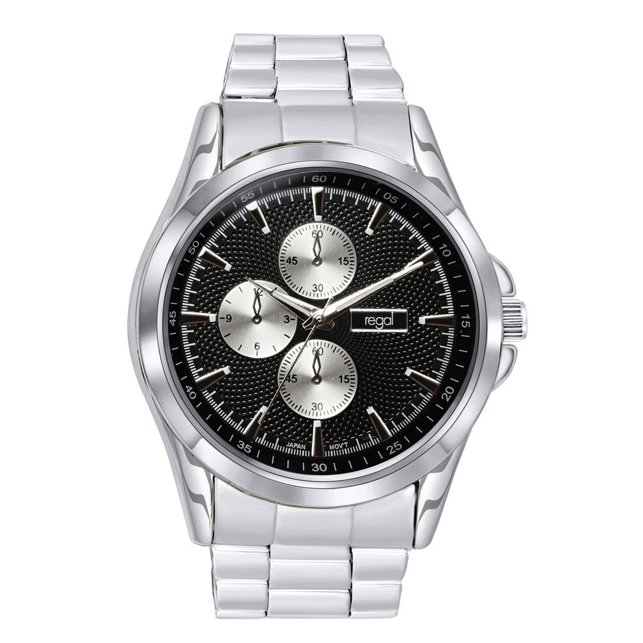 Regal zilverkleurig heren horloge