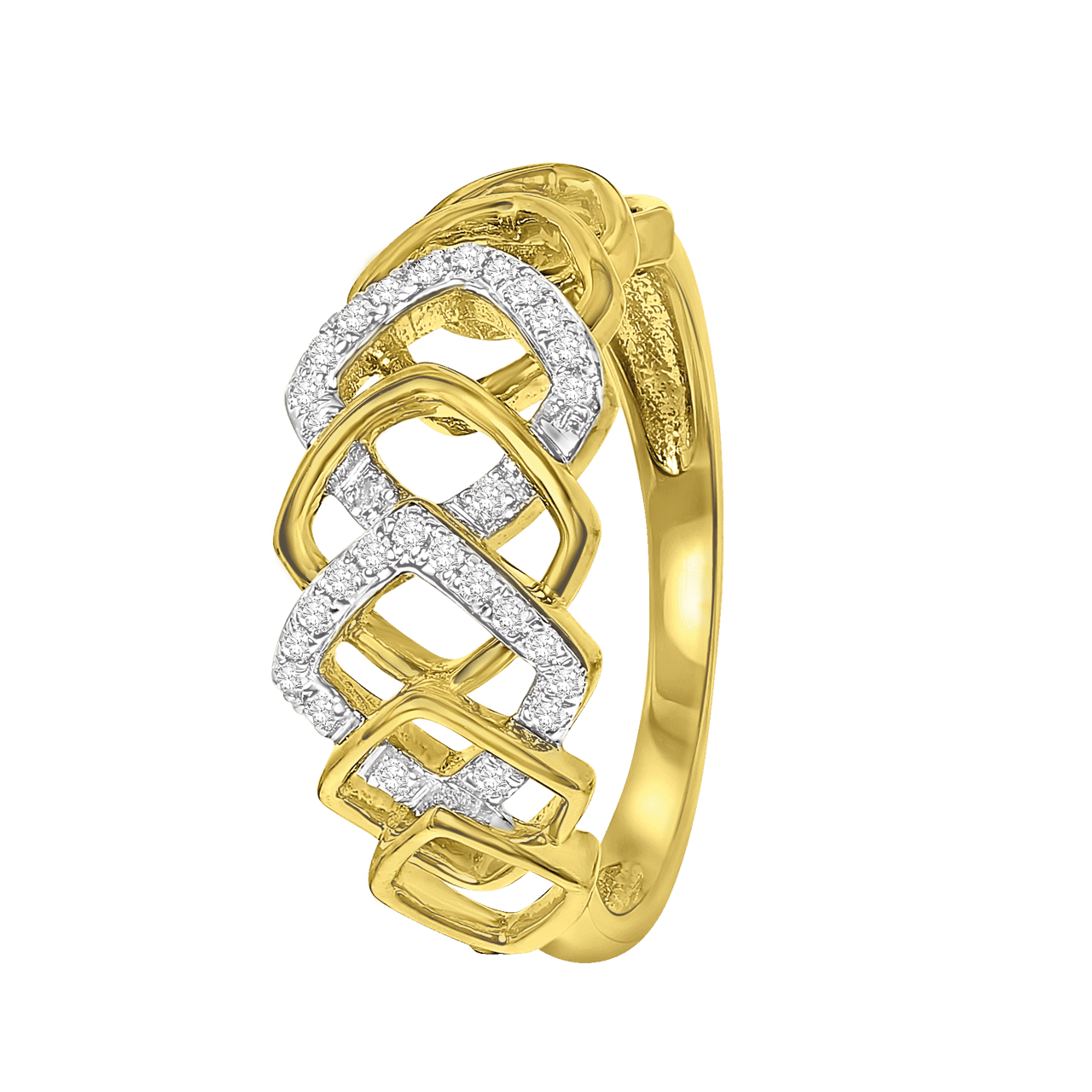 Ring, 585 Gelbgold, mit Diamant