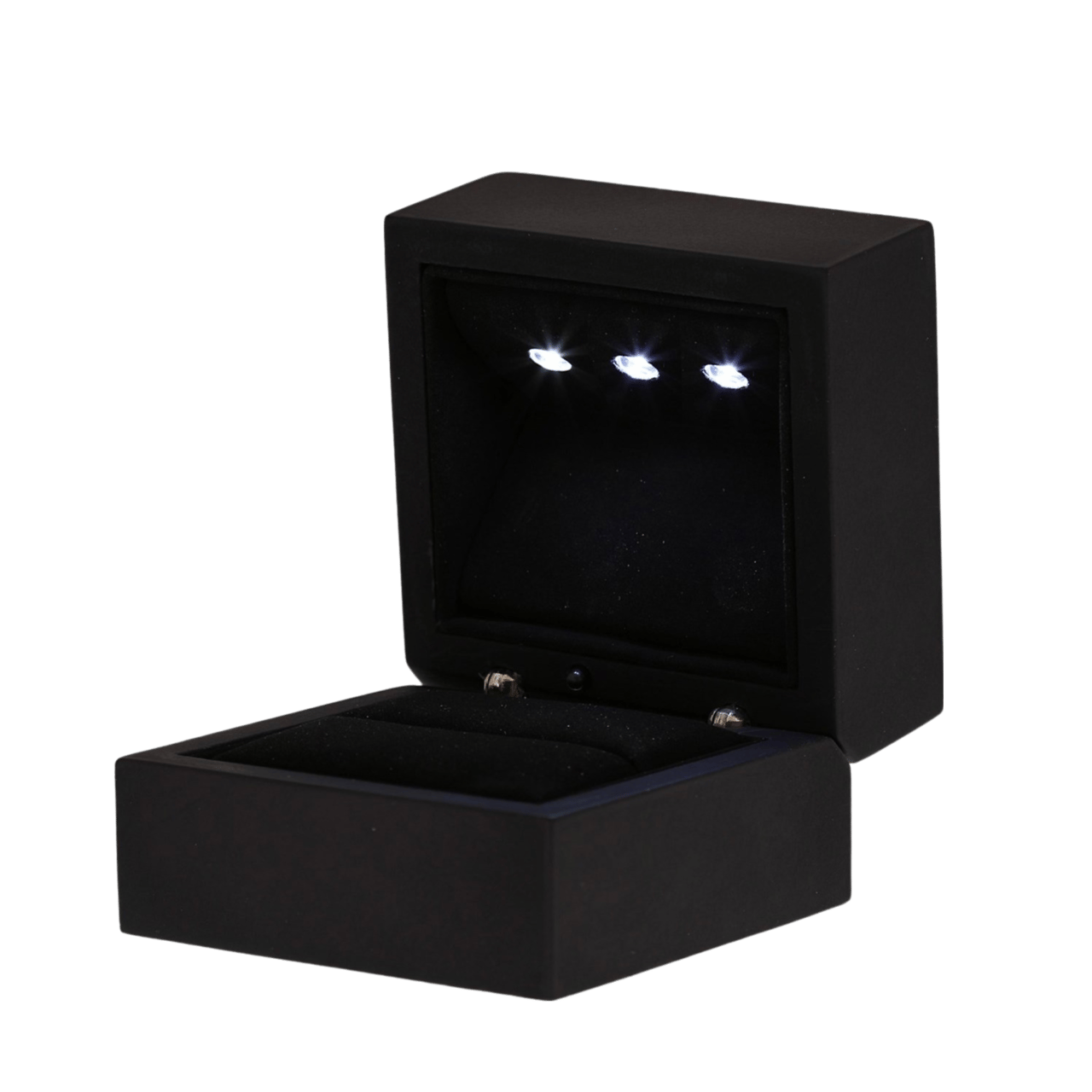 Zwart sieradendoosje met LED verlichting