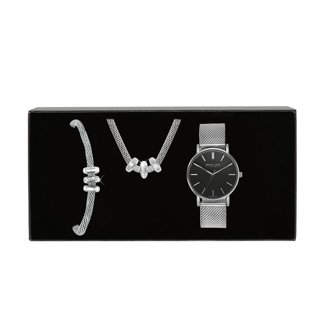 Gerecycled stalen set met kristal