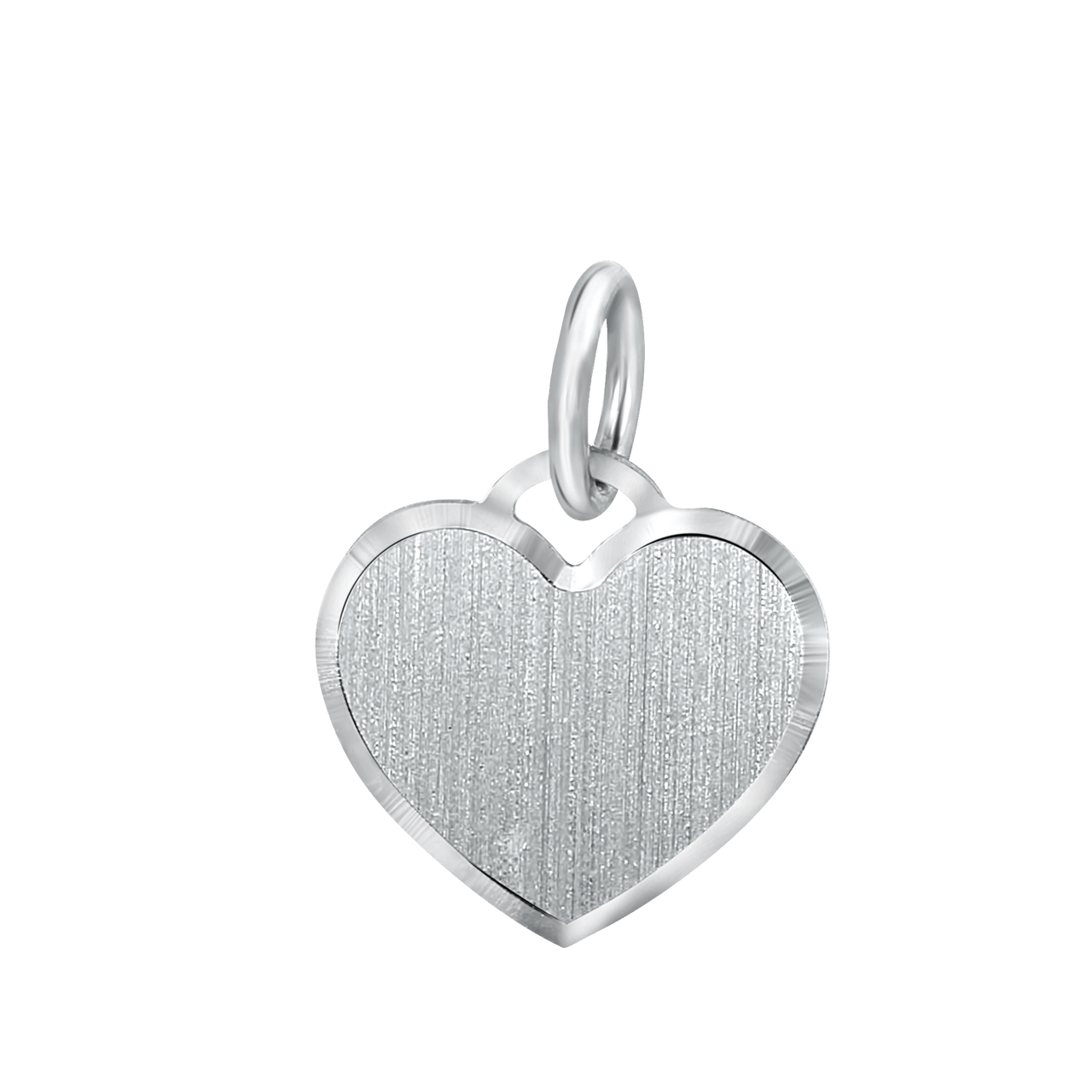 925 Silber Herzanhänger mit Gravurplatte