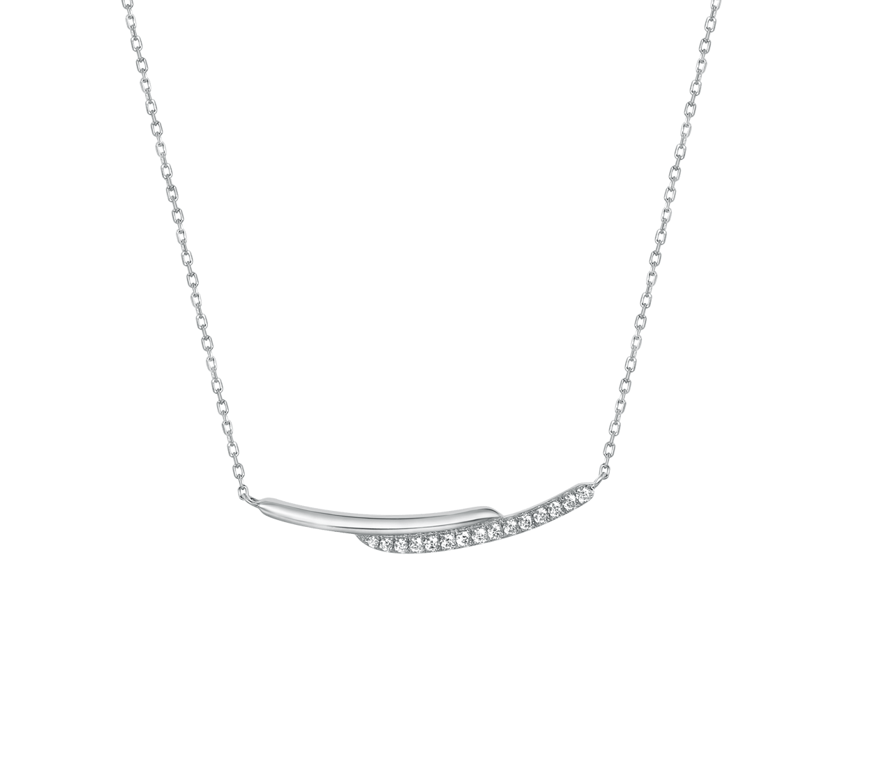Kette, 925 Silber, mit Zirkonia-Anhänger