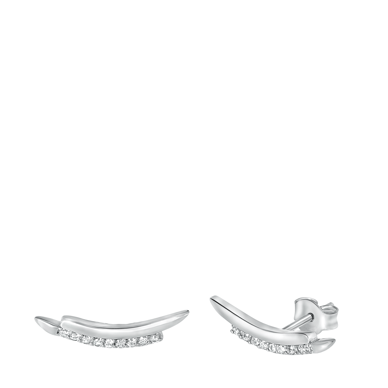 Ohrringe, 925 Silber, mit Zirkonia
