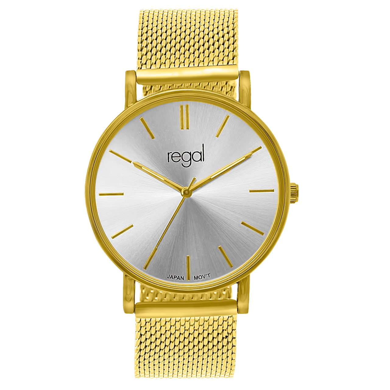 Regal mesh horloge limited edition goudkleurig