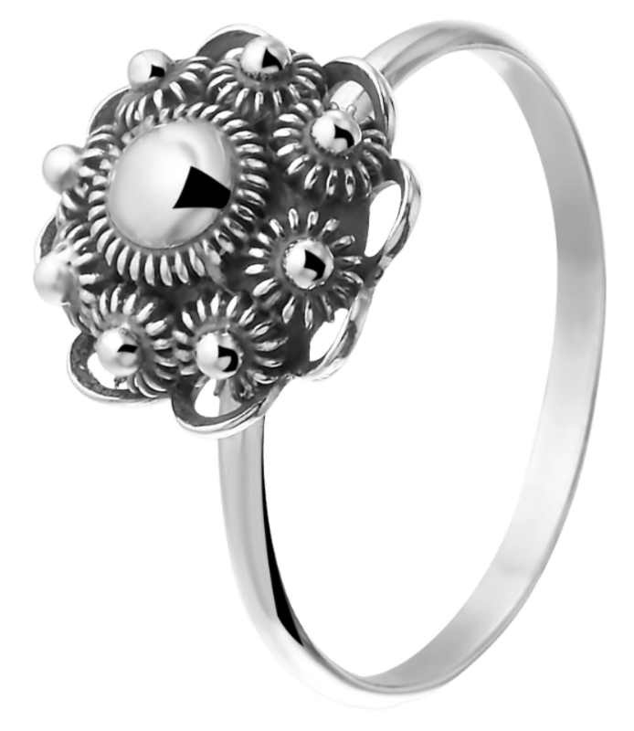Ring, 925 Silber, Zeeland-Knopf