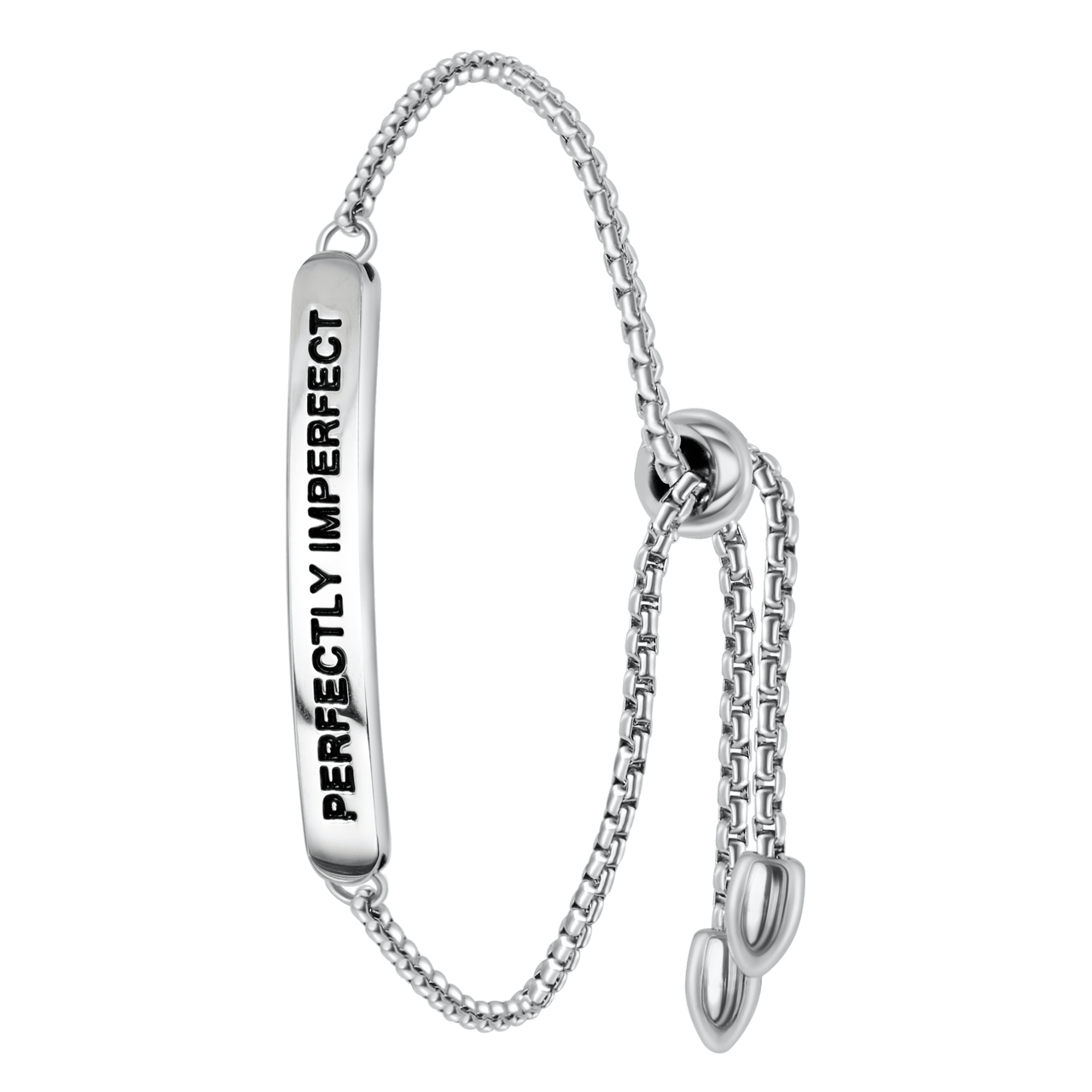 Plattenarmband, Edelstahl ,,Perfectly imperfect