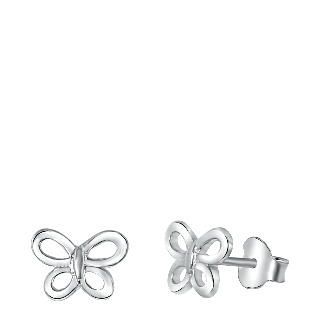 Kinderohrringe, 925 Silber, Schmetterling