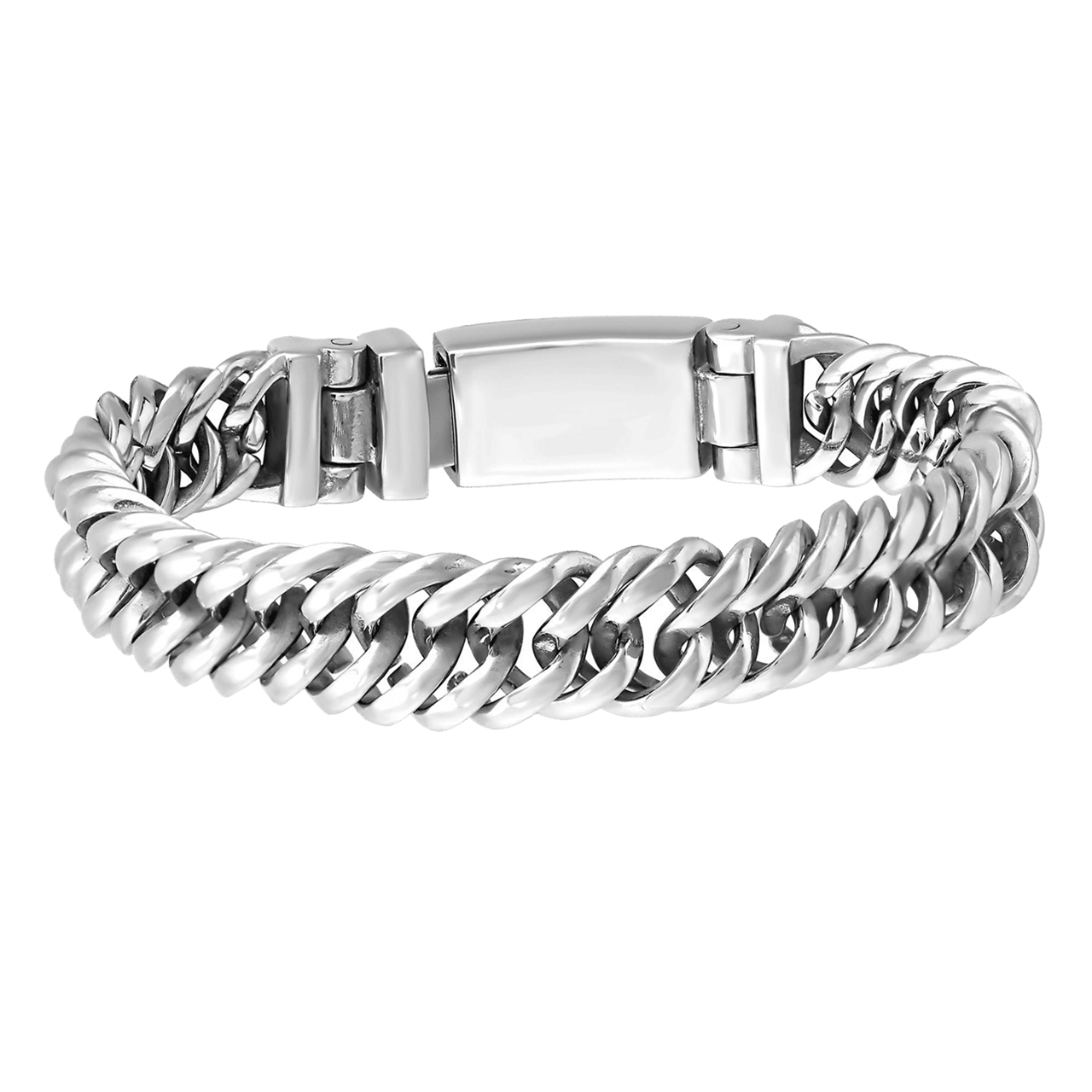 Stainless steel armband schakel