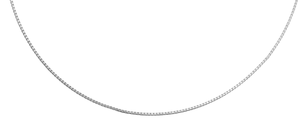 Recycelte silberne Kette mit venezianischem Glied