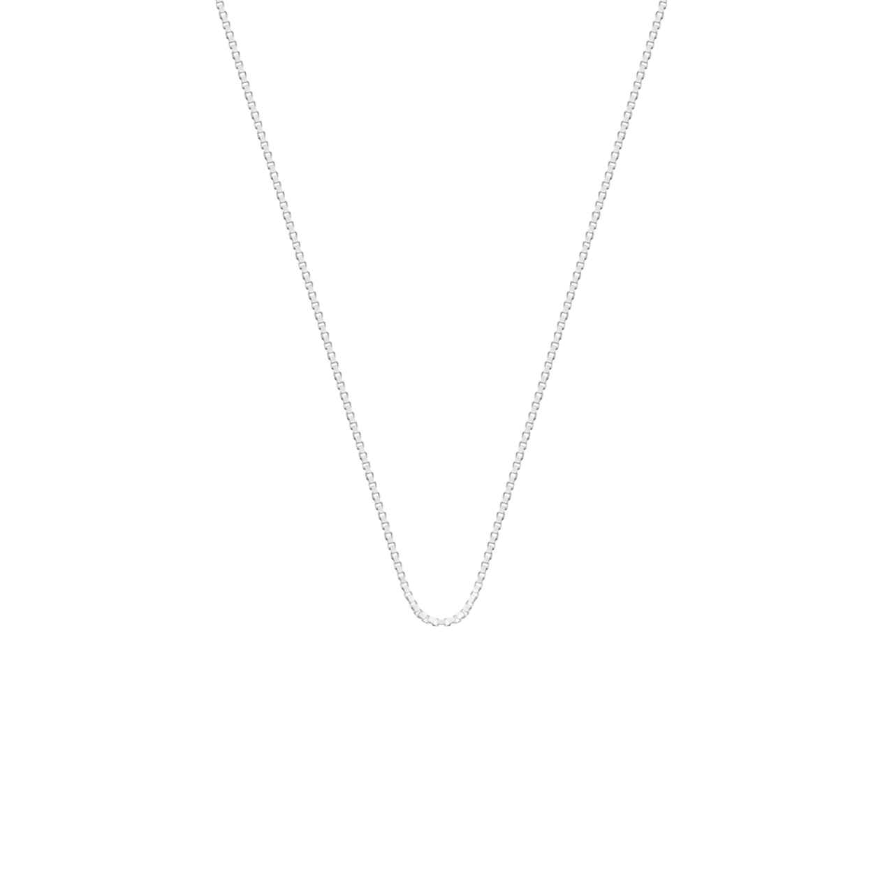 Silberne Damenkette mit venezianischem Glied 42 cm