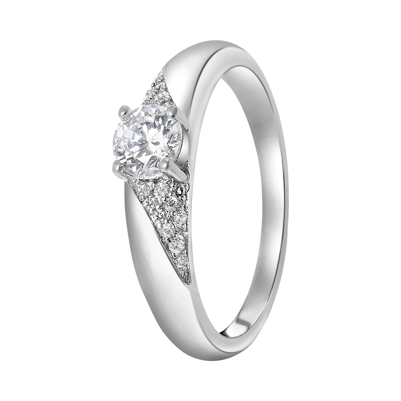 Zilveren ring met zirkonia