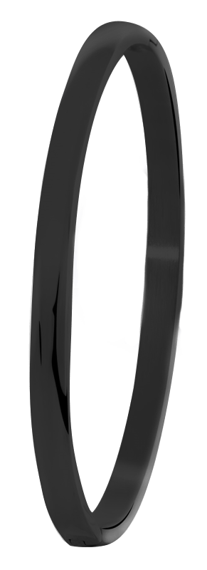 Gerecycleerd stalen armband bangle blackplated