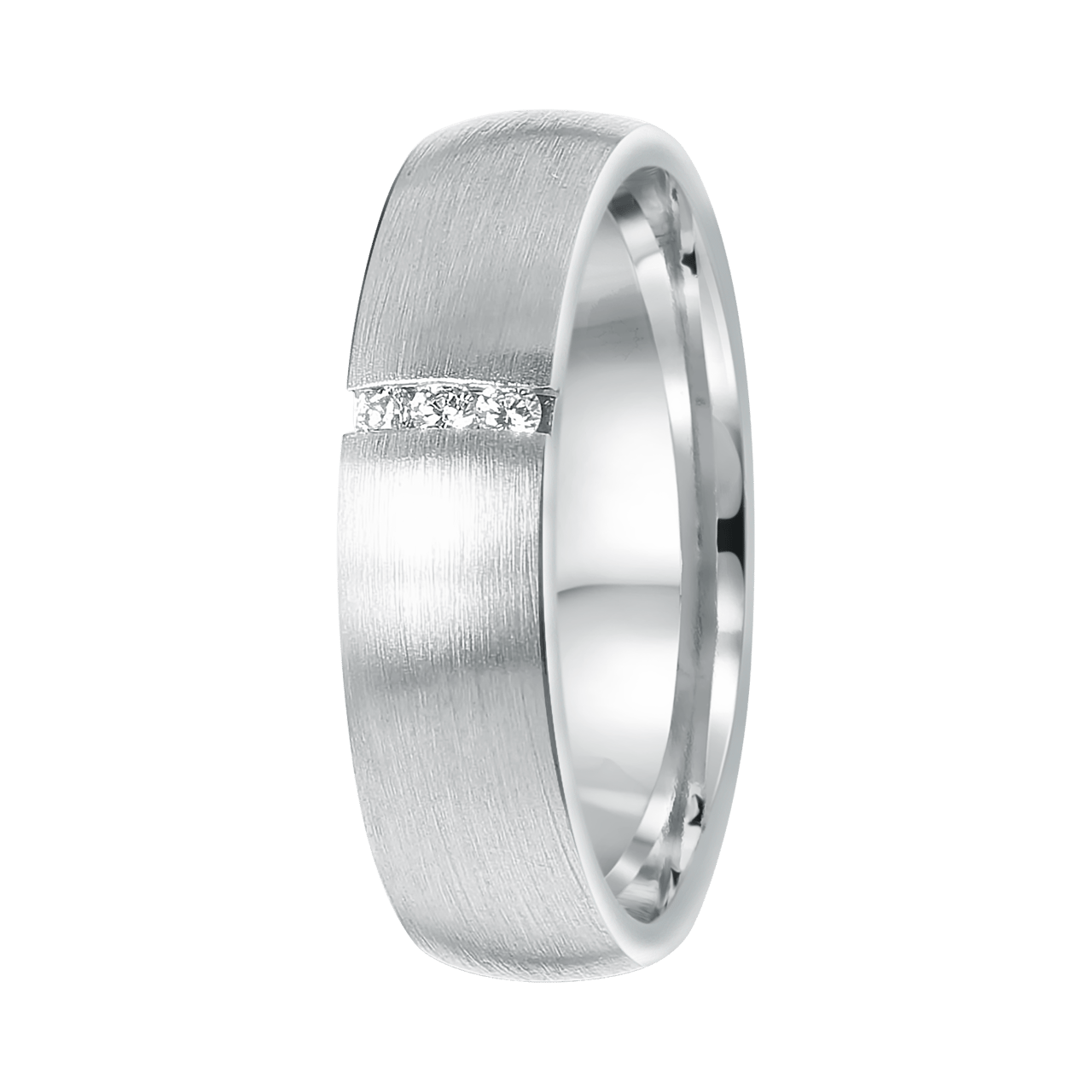 Zilveren liefdesring Riga dames zirkonia