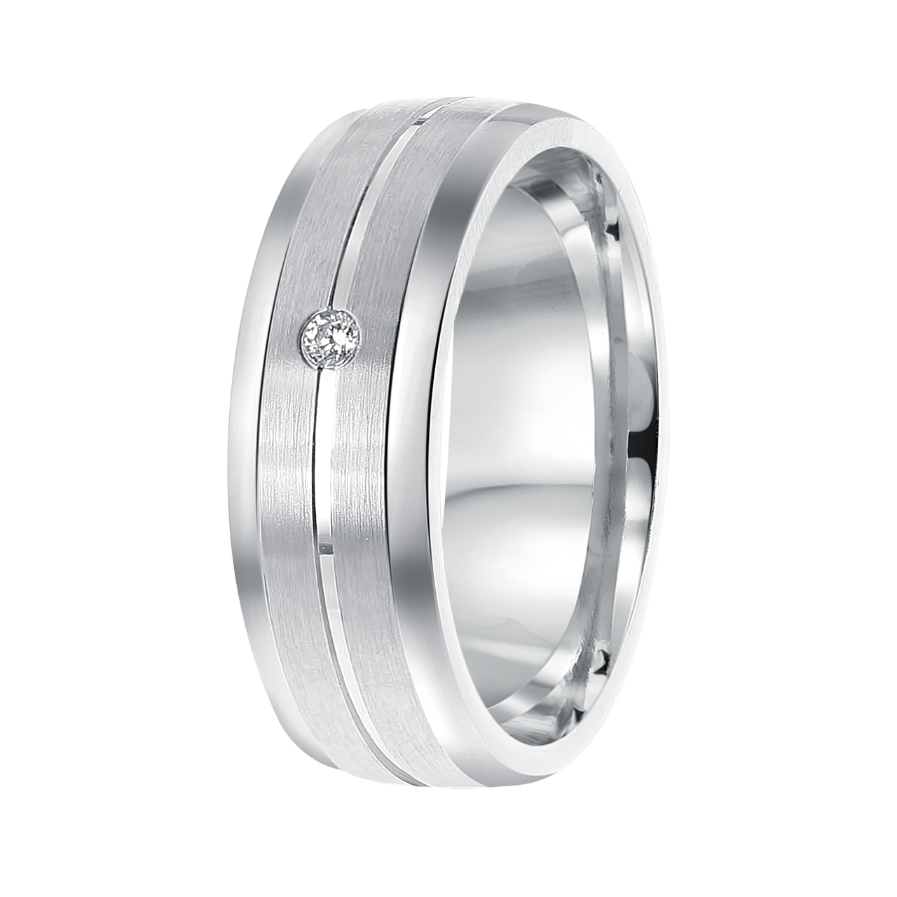 Zilveren liefdesring Tarragona dames zirkonia