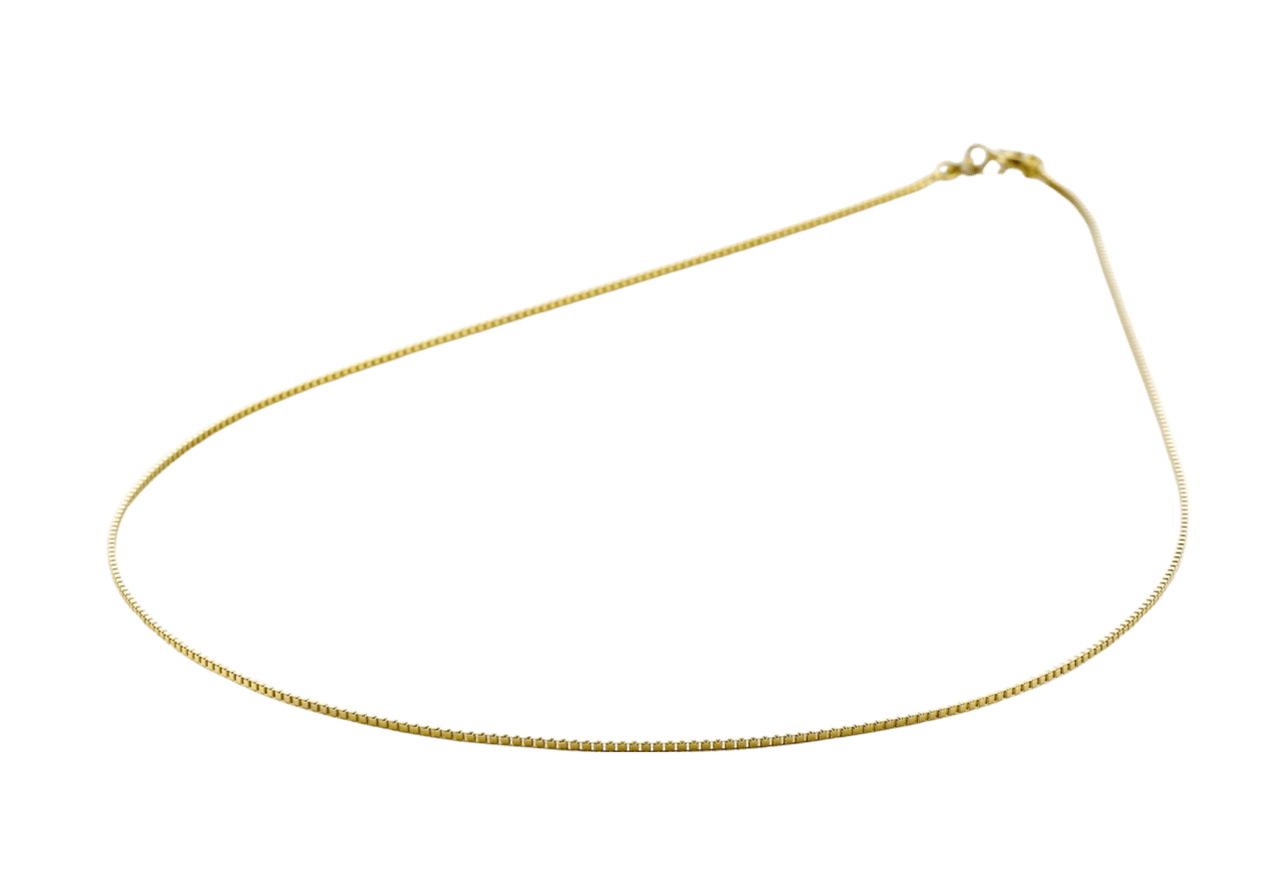 14K geelgouden ketting 42cm venetiaanschakel 0,9mm