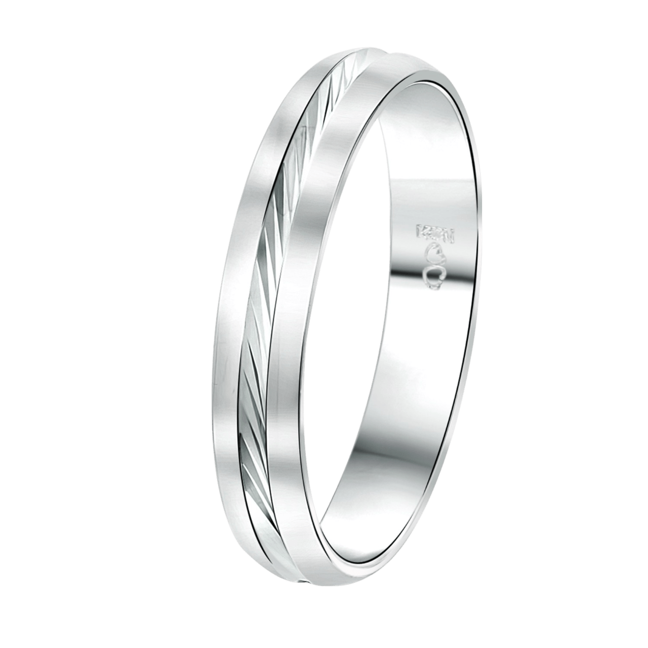 Zilveren liefdesring Moscow heren